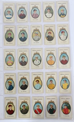 Lot 71 - Cigarette cards - Taddy 1910. Famous Jockeys (with frame). Complete set of 25.