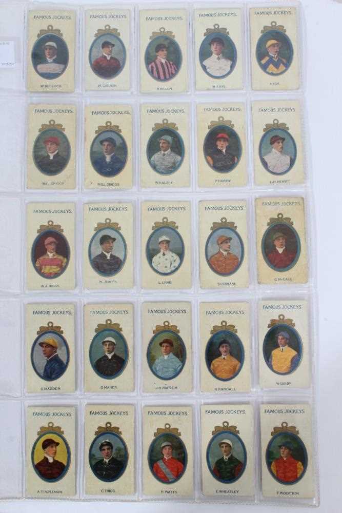 Lot 72 - Cigarette cards - Taddy 1910. Famous Jockeys (no frame). Complete set of 25.