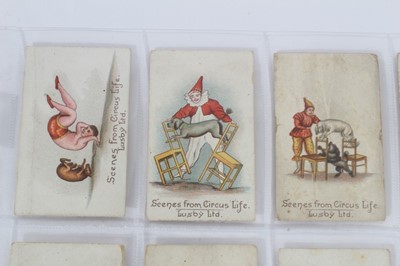 Lot 75 - Cigarette cards -Lusby Ltd 1902. Scenes from Circus Life. Complete set of 25.