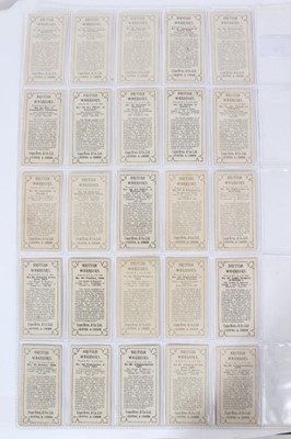 Lot 76 - Cigarette cards - Cope Bros. & Co Ltd 1912. British warriors (Mixed printings). Complete set of 50.