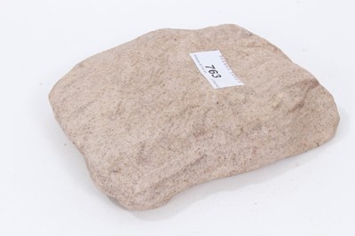 Lot 318 - Unusual Egyptian relief stone carving of a pharaoh