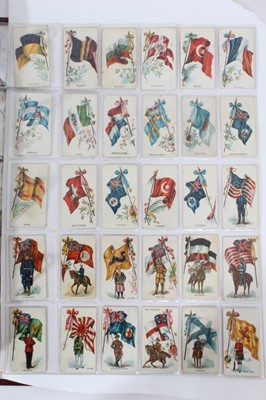Lot 87 - Cigarette cards - Pritchard & Burton 1902. Flags & Flags with Soldiers (Draped). Complete set of 30.
