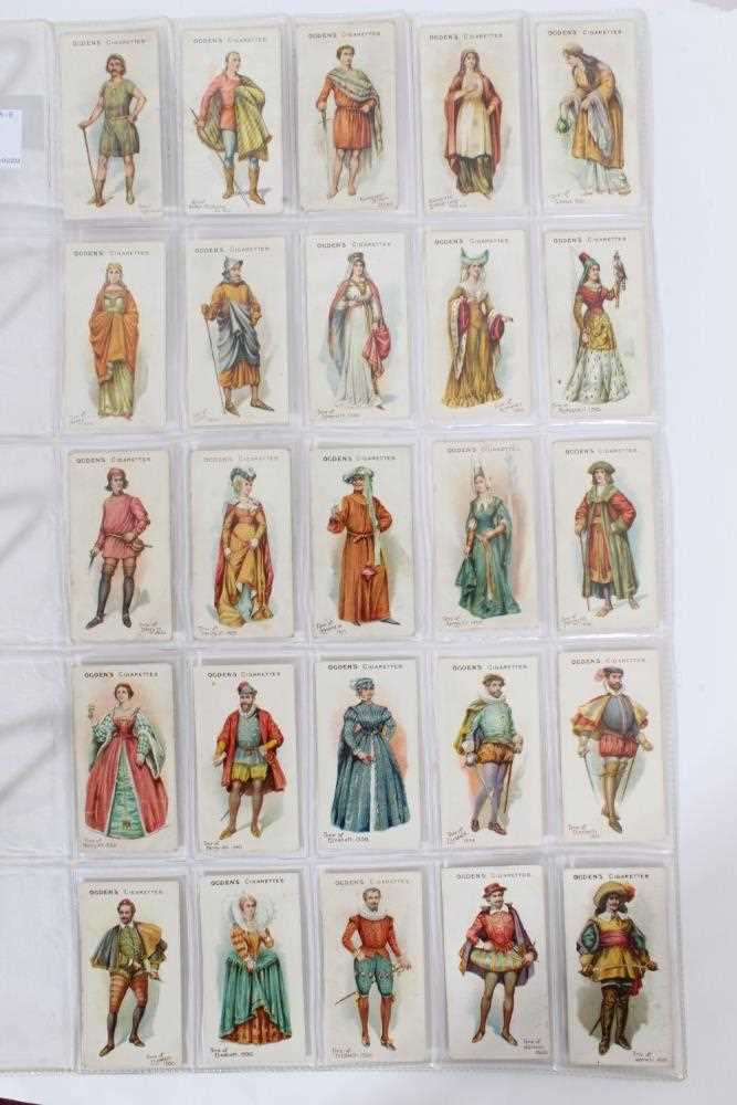 Lot 88 - Cigarette cards - Ogdens 1905. British Costumes from 100BC to 1904. Complete set of 50.