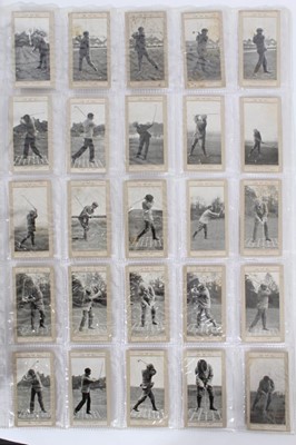 Lot 97 - Cigarette cards - Marsuma Co 1914. Famous Golfers and their Strokes. Complete set of 50.)