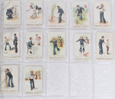 Lot 99 - Cigarette cards - W & F Faulkner 1900. Nautical terms. complete set of 12.