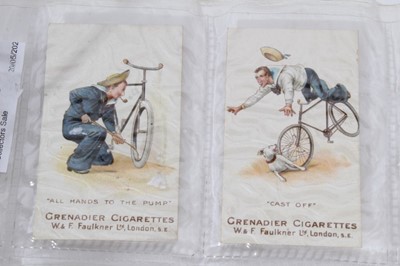 Lot 99 - Cigarette cards - W & F Faulkner 1900. Nautical terms. complete set of 12.