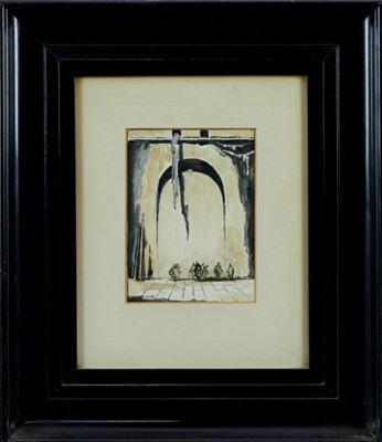 Lot 1197 - James Ferrier Pryde (1866-1941) watercolour - Unknown Corner, signed, in glazed frame
