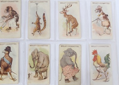 Lot 102 - Cigarette cards - W D & H O Wills 1896. Animals & Birds in Fancy Costume. Complete set of 50.