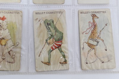 Lot 102 - Cigarette cards - W D & H O Wills 1896. Animals & Birds in Fancy Costume. Complete set of 50.