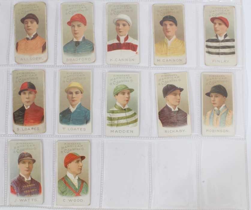 Lot 106 - Cigarette cards - Kinnear Ltd 1898. Jockeys (Backs without "Printed in England").