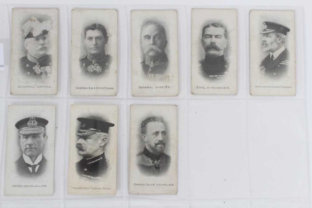 Lot 109 - Cigarette cards - Taddy 1914. 6/37 Admirals & Generals - The War (Myrtle Grove back).