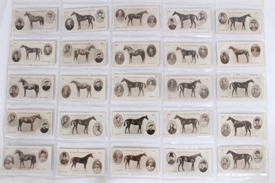 Lot 110 - Cigarette cards - F & J Smith 1913. Derby Winners (Various backs). Complete set of 50.