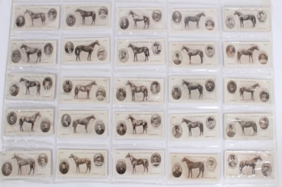Lot 110 - Cigarette cards - F & J Smith 1913. Derby Winners (Various backs). Complete set of 50.
