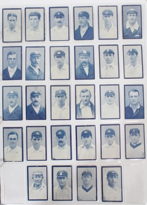 Lot 114 - cigarette cards - R & J Hill Ltd 1912. Famous Cricketers Series (Red back). Complete set of 28.
