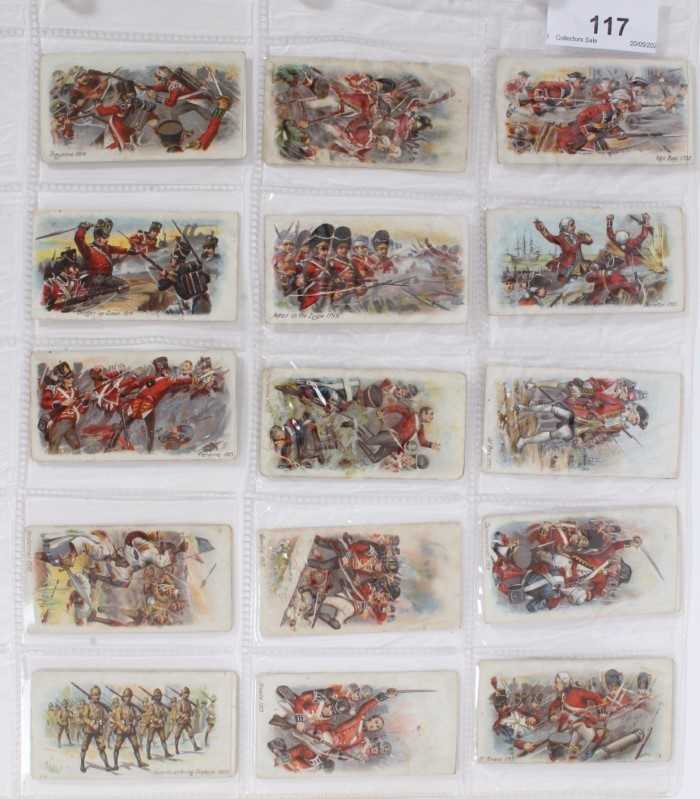 Lot 117 - Cigarette cards - W & F Faulkner 1902. Our Gallant Granadiers (21 - 40). Complete set of 20.