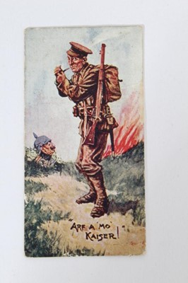 Lot 118 - Cigarette cards - Martins Ltd 1910.  Single card set - Arf A Mo Kaiser!