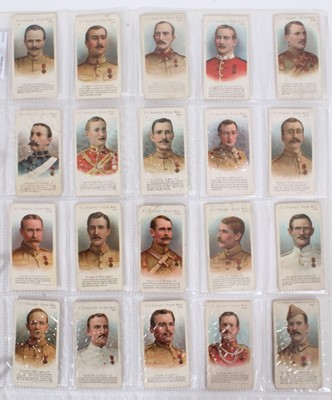 Lot 123 - Cigarette cards - Taddy 1902. VC Heroes Boer War (61- 80). Complete set of  20.
