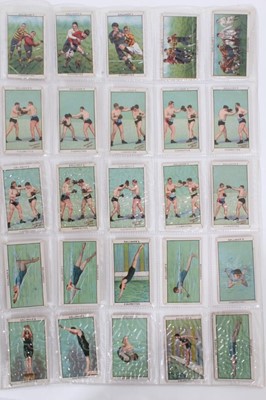 Lot 129 - Cigarette cards - Gallahers 1912. Sports Series. Complete set of 100.