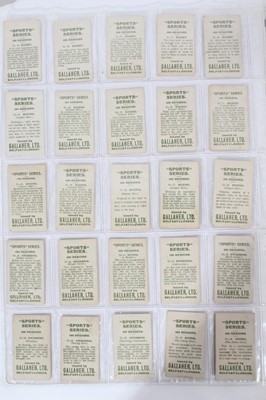 Lot 129 - Cigarette cards - Gallahers 1912. Sports Series. Complete set of 100.