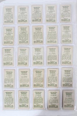 Lot 129 - Cigarette cards - Gallahers 1912. Sports Series. Complete set of 100.