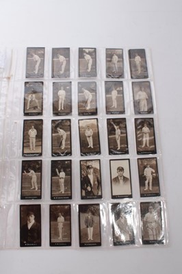 Lot 130 - Cigarette cards - F & J Smith 1912. Cricketers (1-50). Complete set of 50.