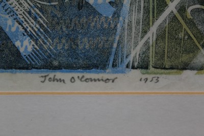 Lot 1162 - John O'connor, linocut print