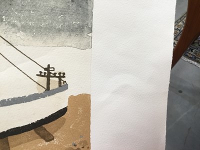 Lot 1058 - *Mary Fedden (1915-2012) signed limited edition print, Aldeburgh Fishing Boat, 2003, signed in pencil and numbered 138 of 150, 16.5 x 18.5cm.