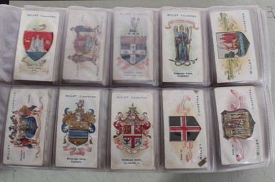 Lot 137 - Cigarette cards - Two blue binders (Nos 3/4) containing a large selection of miscellaneous cards.