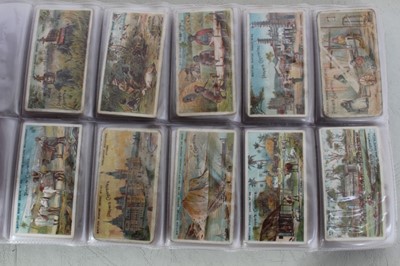 Lot 137 - Cigarette cards - Two blue binders (Nos 3/4) containing a large selection of miscellaneous cards.