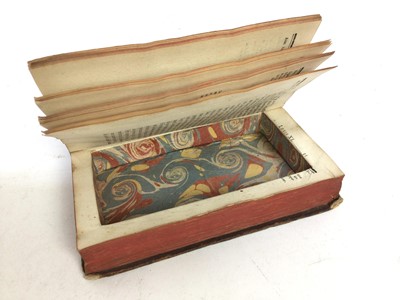 Lot 1542 - Group of three antique box books, together with a leather bound album (unused)