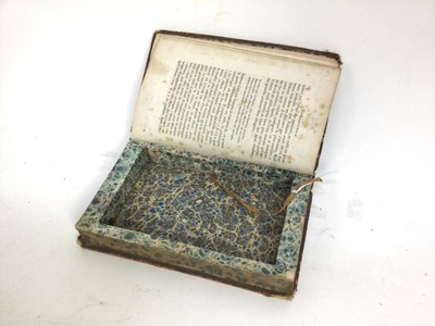 Lot 1542 - Group of three antique box books, together with a leather bound album (unused)