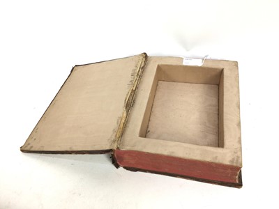 Lot 1542 - Group of three antique box books, together with a leather bound album (unused)