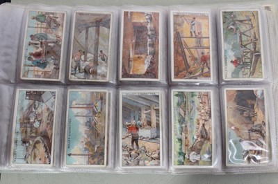 Lot 139 - Cigarette cards - A blue binder (No 6) containing eight complete sets of  cigarette cards.