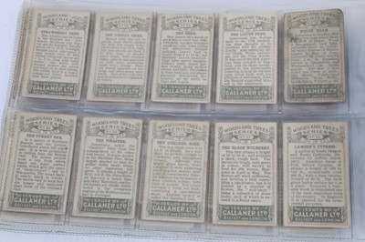 Lot 142 - Cigarette cards - Gallaher Ltd 1912. Woodland Trees. Complete set of 100.