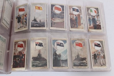 Lot 143 - Cigarette cards - Three blue binders (Nos 7/8/9) containing a selection of miscellaneous cards.