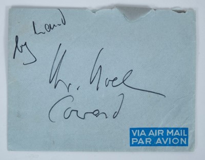 Lot 1439 - Two page informal letter from Marlene Dietrich to Noel Coward 'Dearest, I am coming to London May 12 - would love to see the play or plays, whatever is on....thank ya for seeing the guy, you can ma...