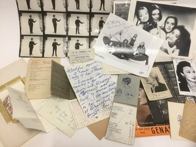 Lot 1584 - Group of ephemera relating to William 'Billy' Duffy, dresser to Noel Coward, including Spice Girls publicity photograph signed by Emma Buntin, Sybil Thorndike signed photograph letters from Noel Co...