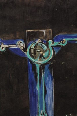 Lot 38 - Manner of Graham Sutherland watercolour and bodycolour