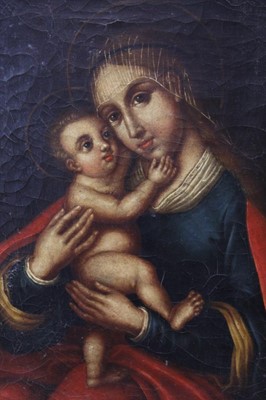 Lot 1684 - Madonna and Child oil