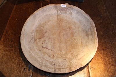 Lot 1754 - Large 19th century turned sycamore bowl, 51cm diameter