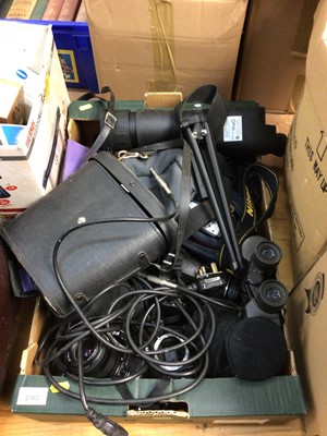 Lot 2162 - One box of Nikon and other cameras