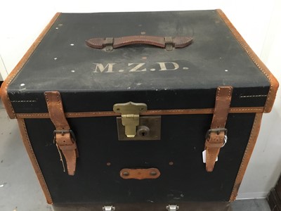 Lot 127 - Collection of eight early to mid 20th century suitcases or various forms
