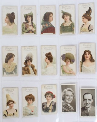 Lot 151 - Cigarette cards - Grey Folder containing a large selection of odd cards and part sets.
