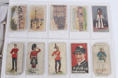 Lot 152 - Cigarette cards - Selection of approximately 80 scarce cards, in generally poor to fair condition.