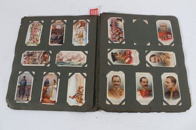 Lot 153 - Cigarette cards - Seven old albums, containing a selection of sets, part sets and odd cards.