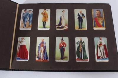 Lot 153 - Cigarette cards - Seven old albums, containing a selection of sets, part sets and odd cards.