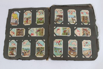 Lot 153 - Cigarette cards - Seven old albums, containing a selection of sets, part sets and odd cards.