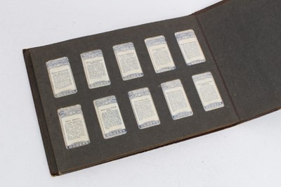 Lot 155 - Cigarette cards - Old Brown Album, containing a set of 50 Ogdens 1908 Soldiers of the World.