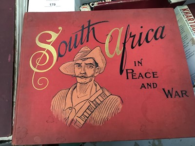 Lot 179 - Edwardian Military books - South Africa in Peace and War , Celebrities of the army 1900 and Our warriors on land and sea (3)