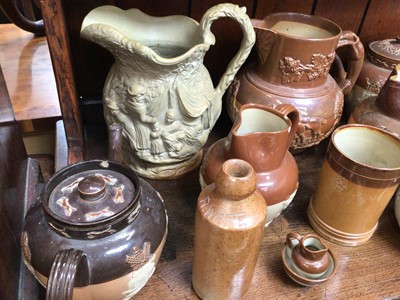 Lot 606 - Group of salt glazed pottery